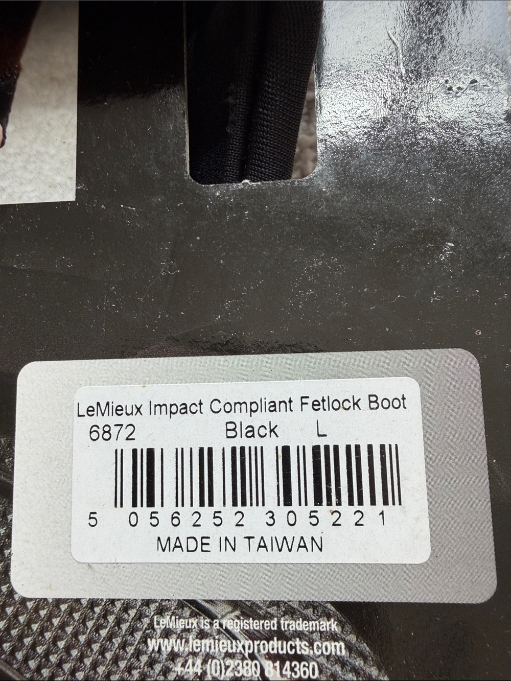 LeMieux Impact Fetlock Boots - Black with Red Accents Size L $110  Brand New - Picture 3 of 6